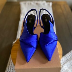 Via Spiga NWT 6.5 Lapis Blue Elisha Slingbacks